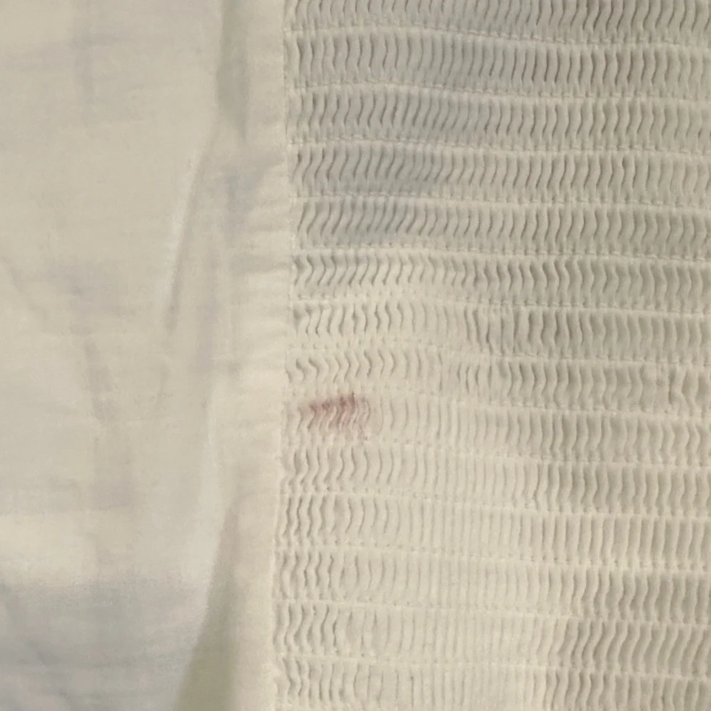 H&M White Lace Halter Corseted‎ Crop Top with V Hem Size 8 - Picture 5 of 8